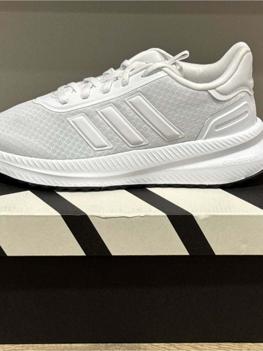 NIB Adidas PLR Path, Women’s size 7, White Mesh Trainer with Classic Three Strip